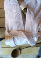 Kylpytakki valkoinen, omalla tekstillä