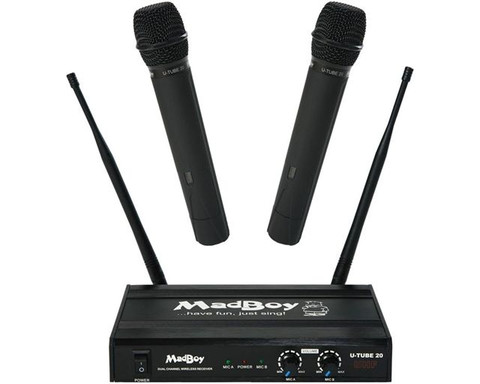 Langaton mikrofonisetti Madboy U-tube 20 + 2 mikrofonia