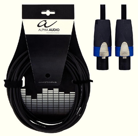 Kaiutinjohto speakon 6m Alpha Audio Peak Line 6m, Neutrik, 2-nap 