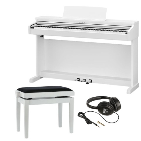 Digitaalipianosetti: Kawai CX202W, penkki ja kuulokkeet