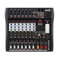Mikseri Italian Stage 2MIX8PRO, usb, bluetooth, efektit