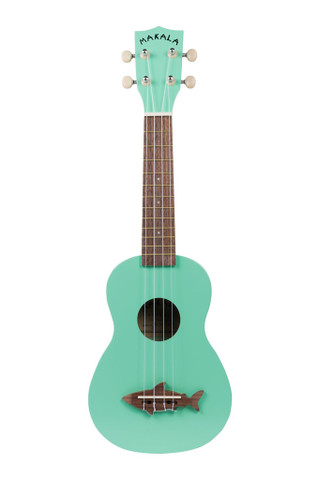 Ukulele sopraano Kala Shark bridge, Surf Green