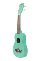 Ukulele sopraano Kala Shark bridge, Surf Green