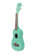 Ukulele sopraano Kala Shark bridge, Surf Green
