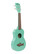 Ukulele sopraano Kala Shark bridge, Surf Green