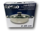 S/S Fondue Pan 2 sides - 28 cm