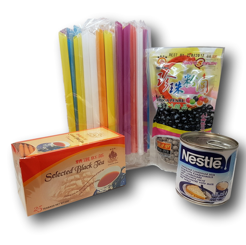 Tee-se itse setti Bubble Tealle, musta