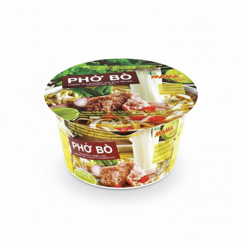 MAMA Instant Rice Noodles Beef Pho Bo Bowl