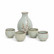 Sake set 5 pcs light green