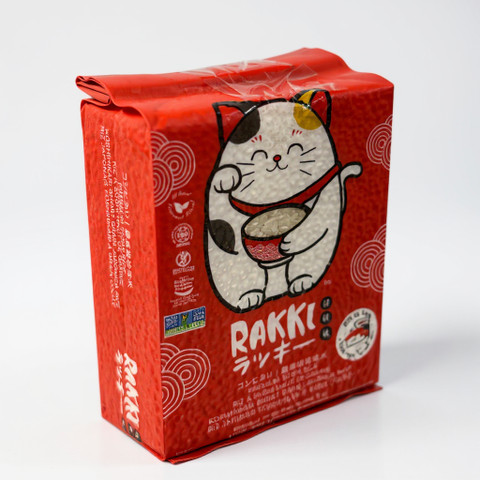 Rakki Koshihikari Japanilainen riisi 910g