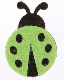 Vihreä huopaleppäkerttu 2,5x4,0cm 8kpl/pss