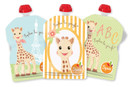 Squiz Sophie la girafe, Uudelleen täytettävä lastenruokapussi 90ml