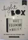 Lightbox A4 mustavalkoinen