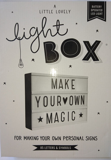 Lightbox A4 mustavalkoinen
