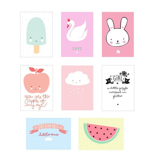 Poster lightbox sheets: Little girl