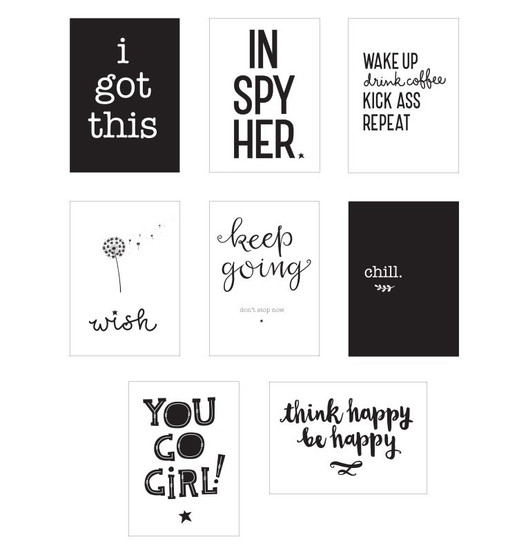 Poster lightbox sheets: Inspire