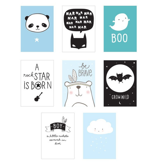 Poster lightbox sheets: Little boy