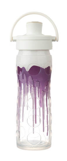 Lifefactory Active Flip Cap juomapullo, 475 ml, White Splash