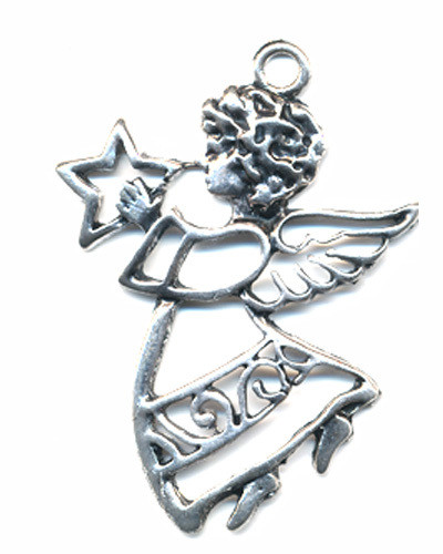 Enkeli riipus 50 x 38 mm, 2 kpl/pss