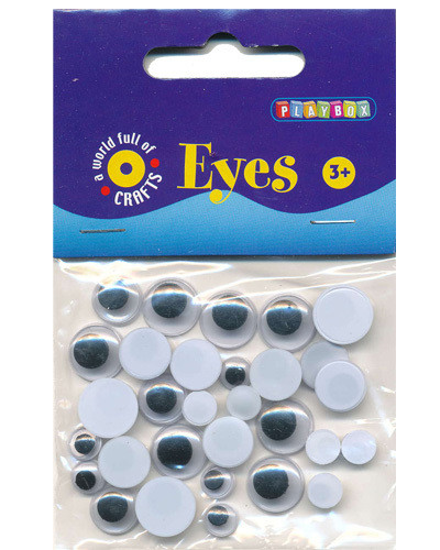 Silmät, lajitelma, 30-35kpl