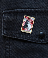 Pinssi - The Lovers, Tarot Card With Cats