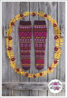 Maija, neuleohje kirjoneulesukkiin