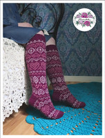 Mielikki, neuleohje kirjoneulesukkiin