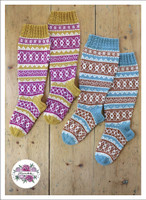 Elina, neuleohje kirjoneulesukkiin