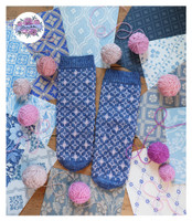 Kimalle, neuleohje kirjoneulesukkiin