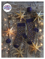 Kimalle, neuleohje kirjoneulesukkiin