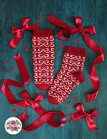 Rusetti, neuleohje kirjoneulesukkiin