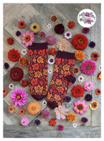 Syysköynnös, neuleohje kirjoneulesukkiin