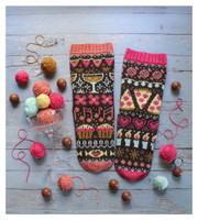 Viikonloppu, neuleohje kirjoneulesukkiin