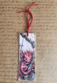 Kirjanmerkki Lohikäärme punainen