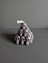 Black beeswax skull pyramid candle 