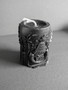 Black beeswax deer candle 