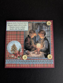 Vintage children Christmas card 