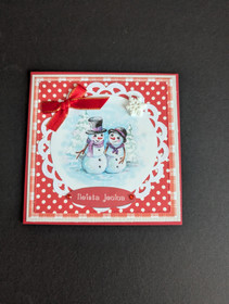 Christmas card snowman