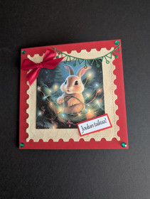 Christmas Card bunny