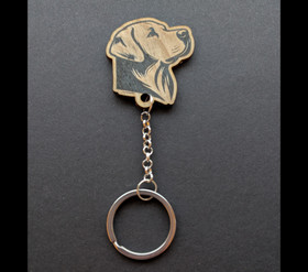 Labrador retriever keyring 
