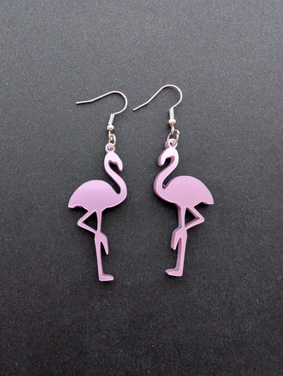 Flamingo earrings