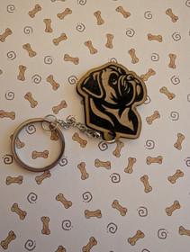 Bullmastiff keyring 