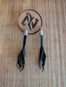 Magpie foot earrings