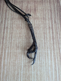 Fuck You crow's foot necklace