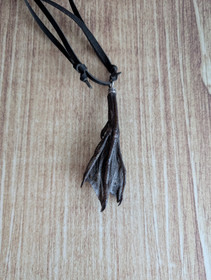 Duck flipper necklace