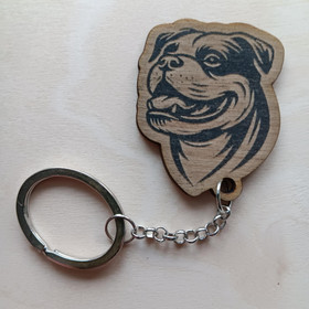 American Buldog keyring 