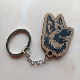 German shepherd keyring 