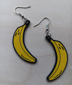 Banana earrings 