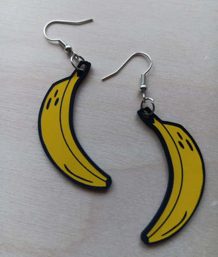 Banana earrings 