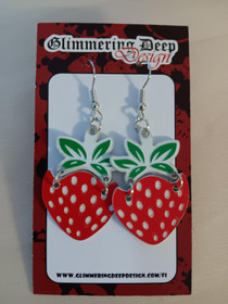 Strawberry earrings 